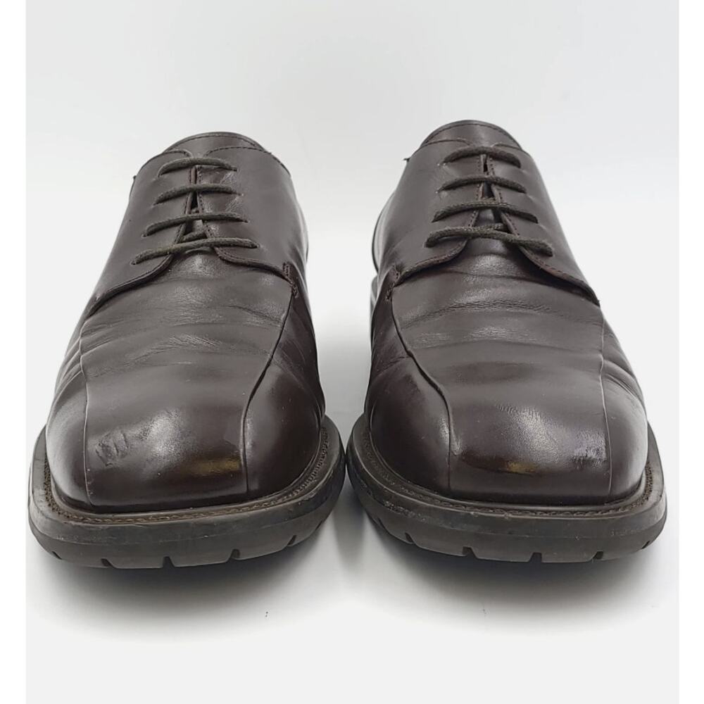 Derby Oxfords Men Dress Shoes Type Z Bicycle Toe US 12 Brown Leather